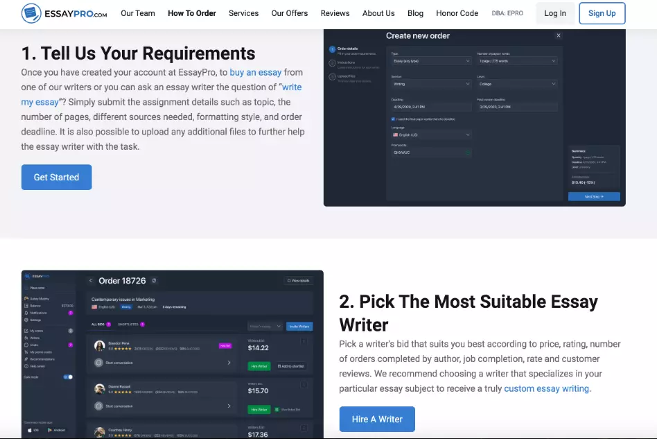 How essaypro Works